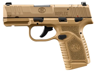 FN REFLEX MRD 9MM 3.3 11/15RD MS FDE