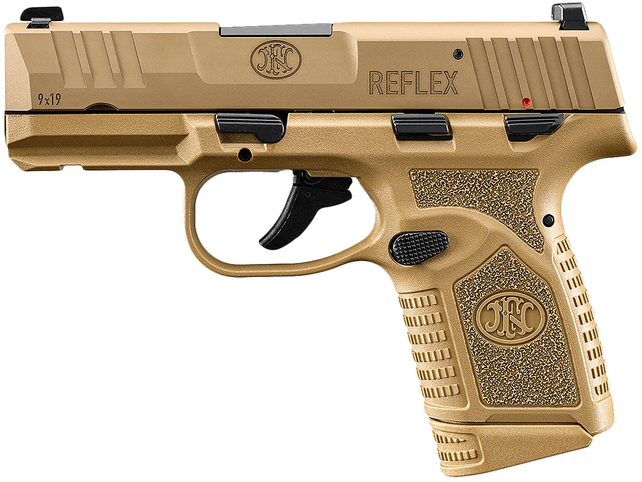 FN REFLEX 9MM 3.3 MS FDE 2 10RD