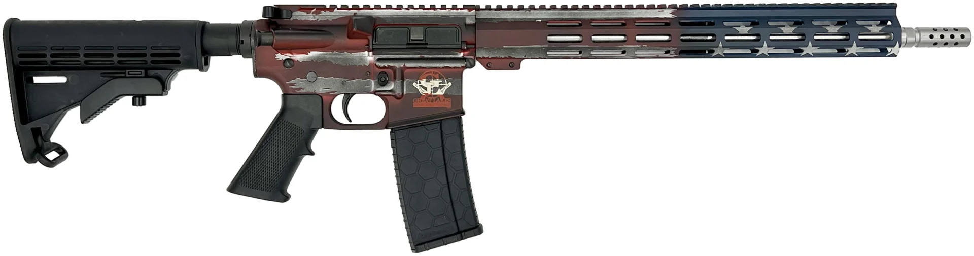 GLFA AR-15 5.56 16 SS RWB AMERICAN FLAG 30RD