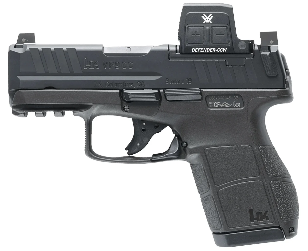 HK VP9CC OE 9MM 3.15 DEFENDER CCW 2 10RD