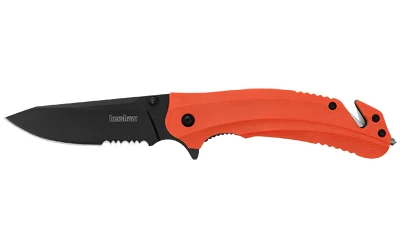KERSHAW BARRICADE SRTD 3.5" ORG/BLK