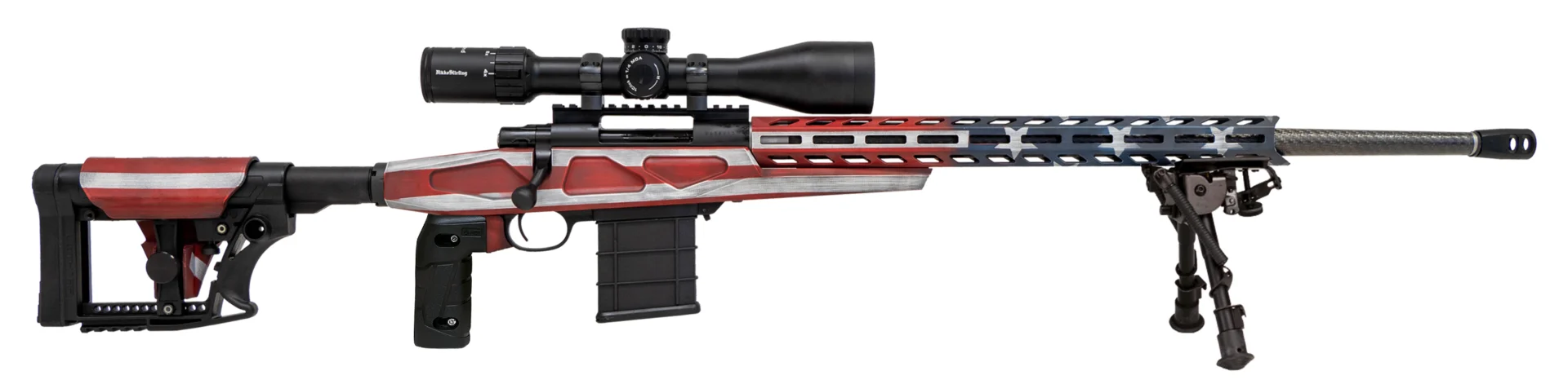 LSI HOWA M1500 308WIN 24 HB RWB FLAG CF