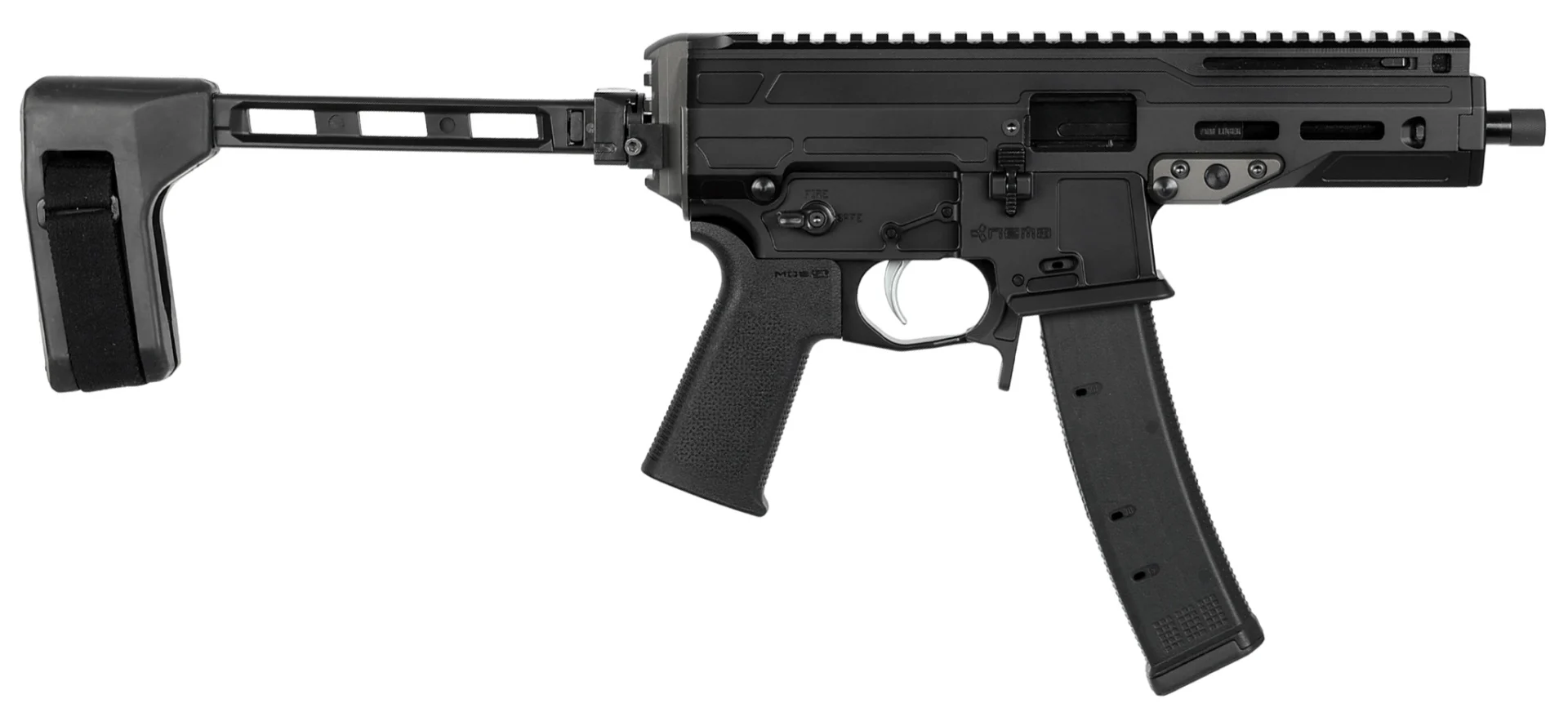 NEMO OMEN MONGOOSE 9MM W BRACE THREADED