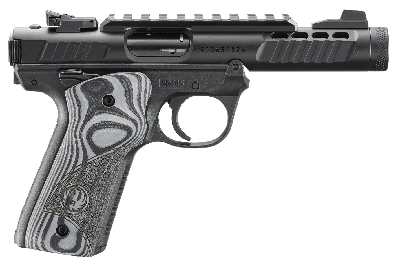 RUG MARK IV 22/45 LITE 22LR 4.4 GRY/BLK G10