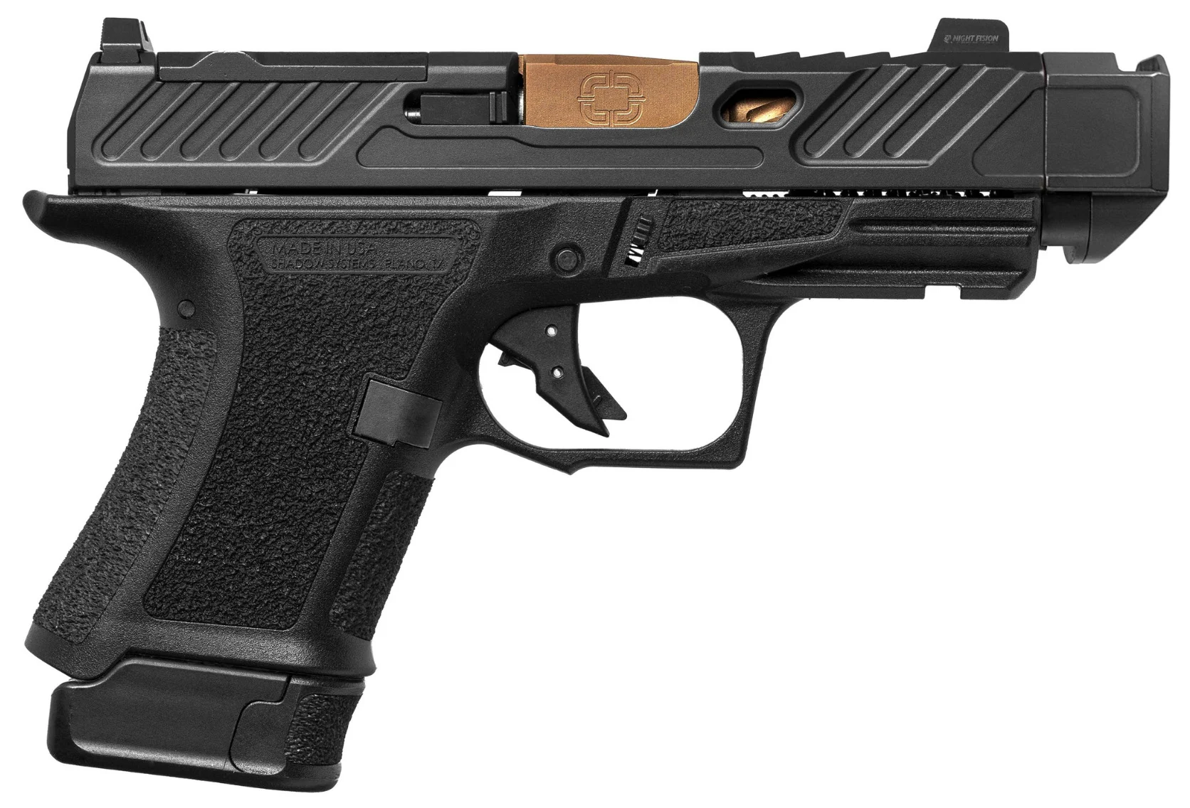 SHAS CR920P 9MM 3.75 BLK ELITE OPTIC CUT BRZ