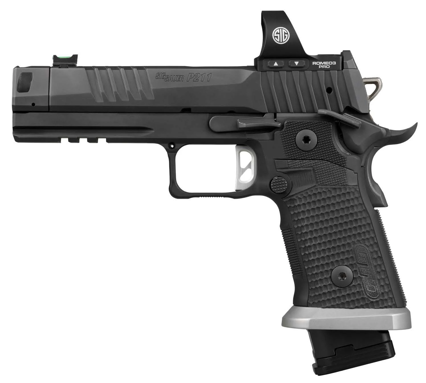 SIG P211 9MM 4.4 BLK COMP 21/23RD ROMEO3 PRO