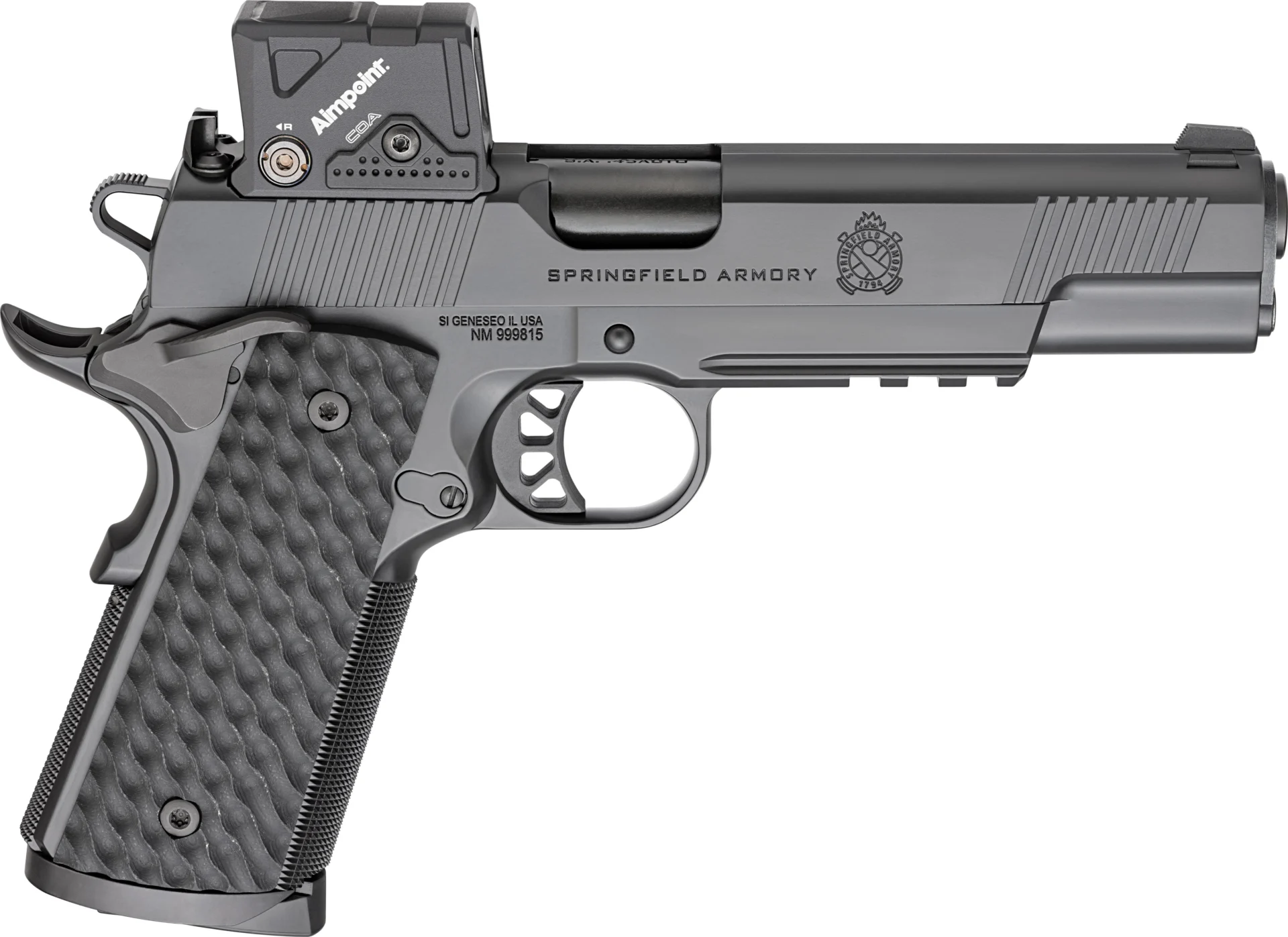 SPR 1911 TRP 45ACP 5 BLK W/COA 8RD RAIL
