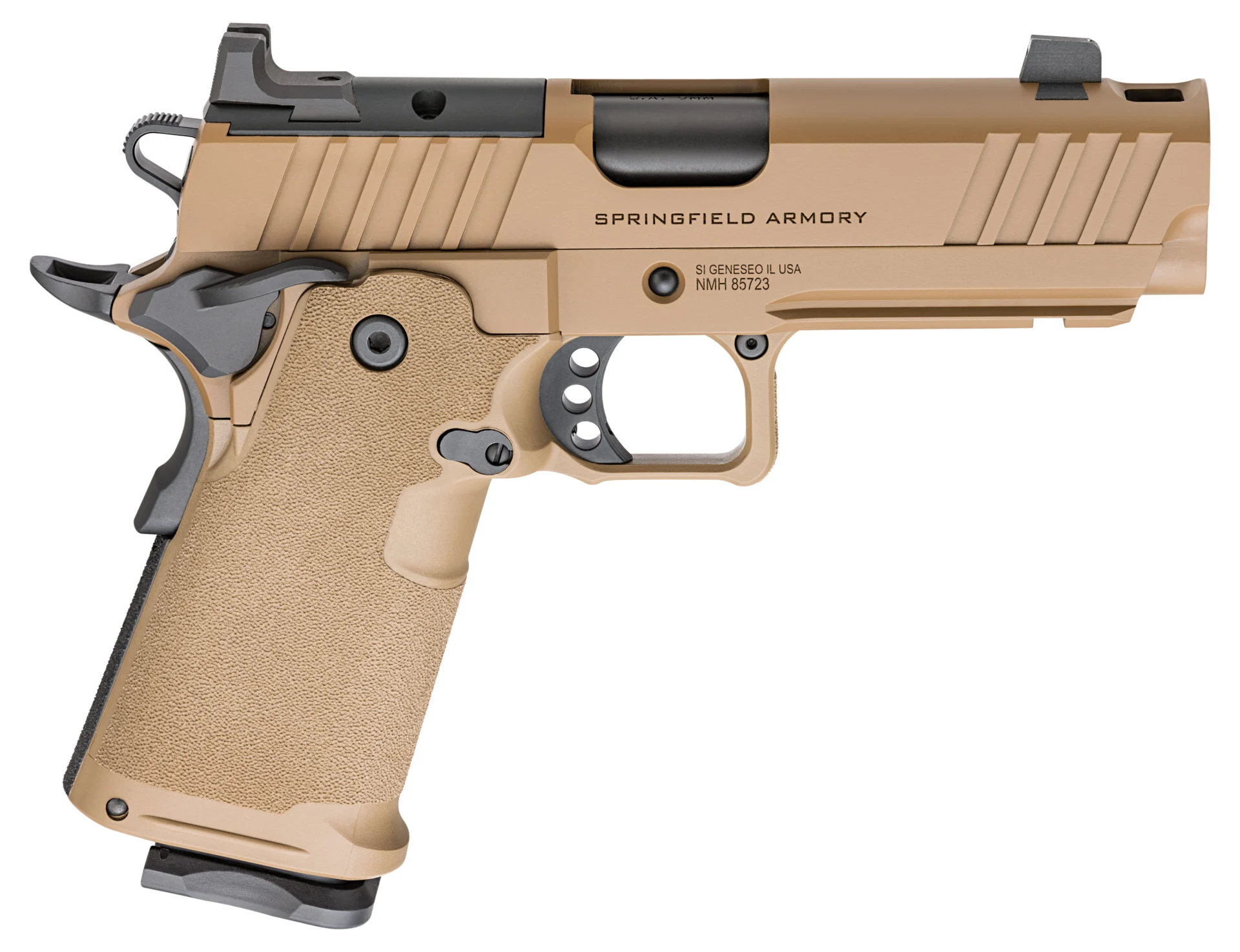 SPR 1911 DS PRODIGY 9MM 4.25 AOS COMP COYOTE