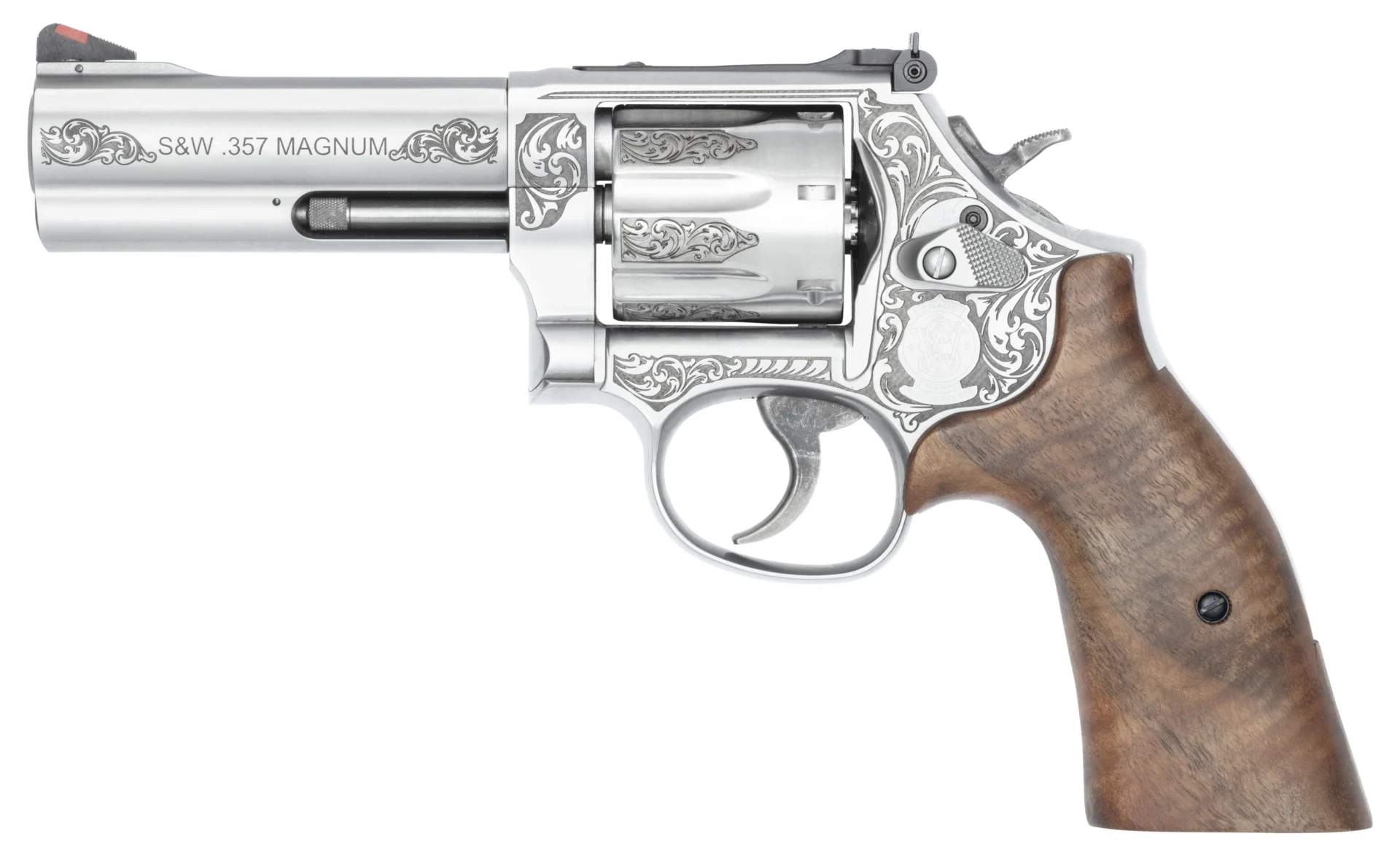 SW 686 PLUS 357MAG 4.13 ENGRAVED SS 7RD