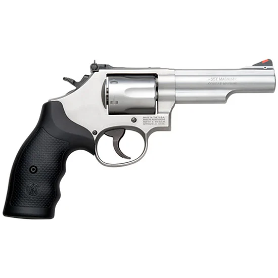 SW 66 357MAG 4.25 SS AS BLK SYN GRIP 6RD