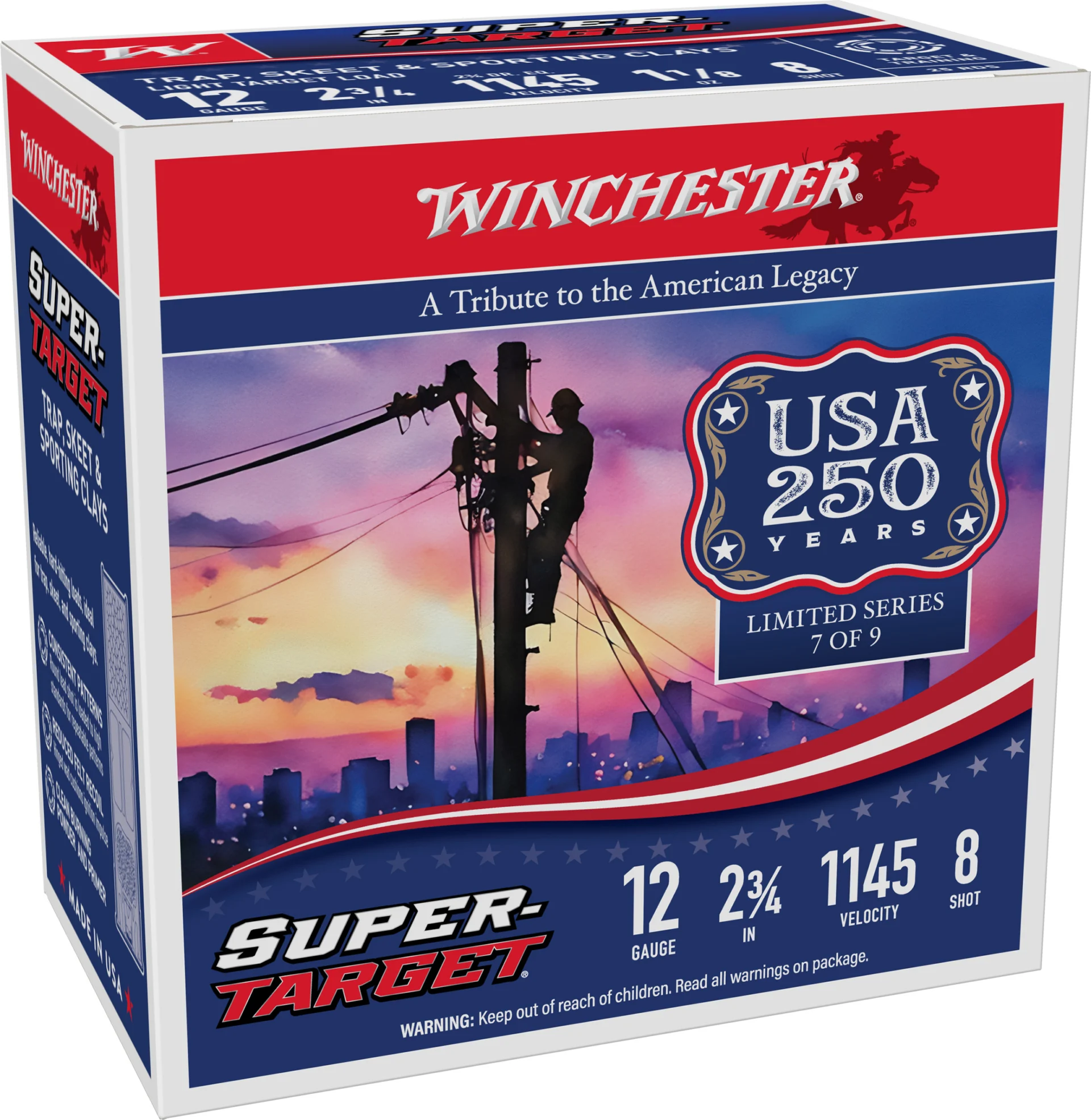 WIN SUPER TARGET 250TH 12GA LT 2.75 #8 250RD