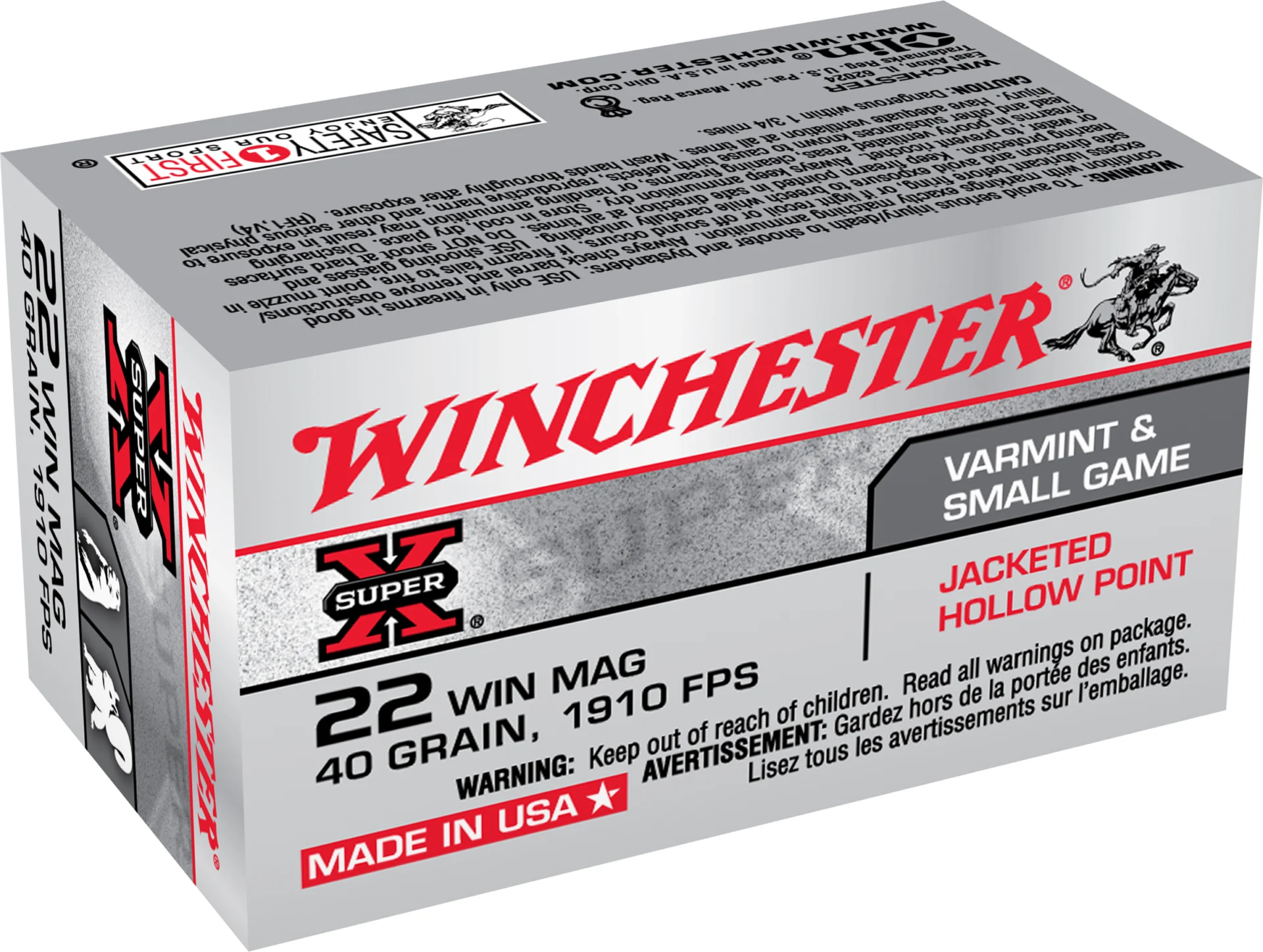 WIN 22M 40GR JHP 50RD