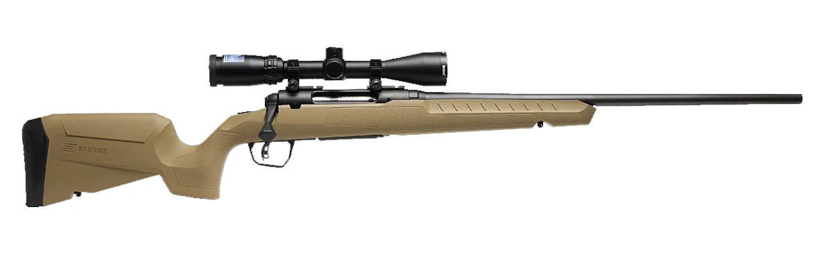 SAVAGE ARMS AXIS 2 CPT 6.5CR BL/FDE PKG #