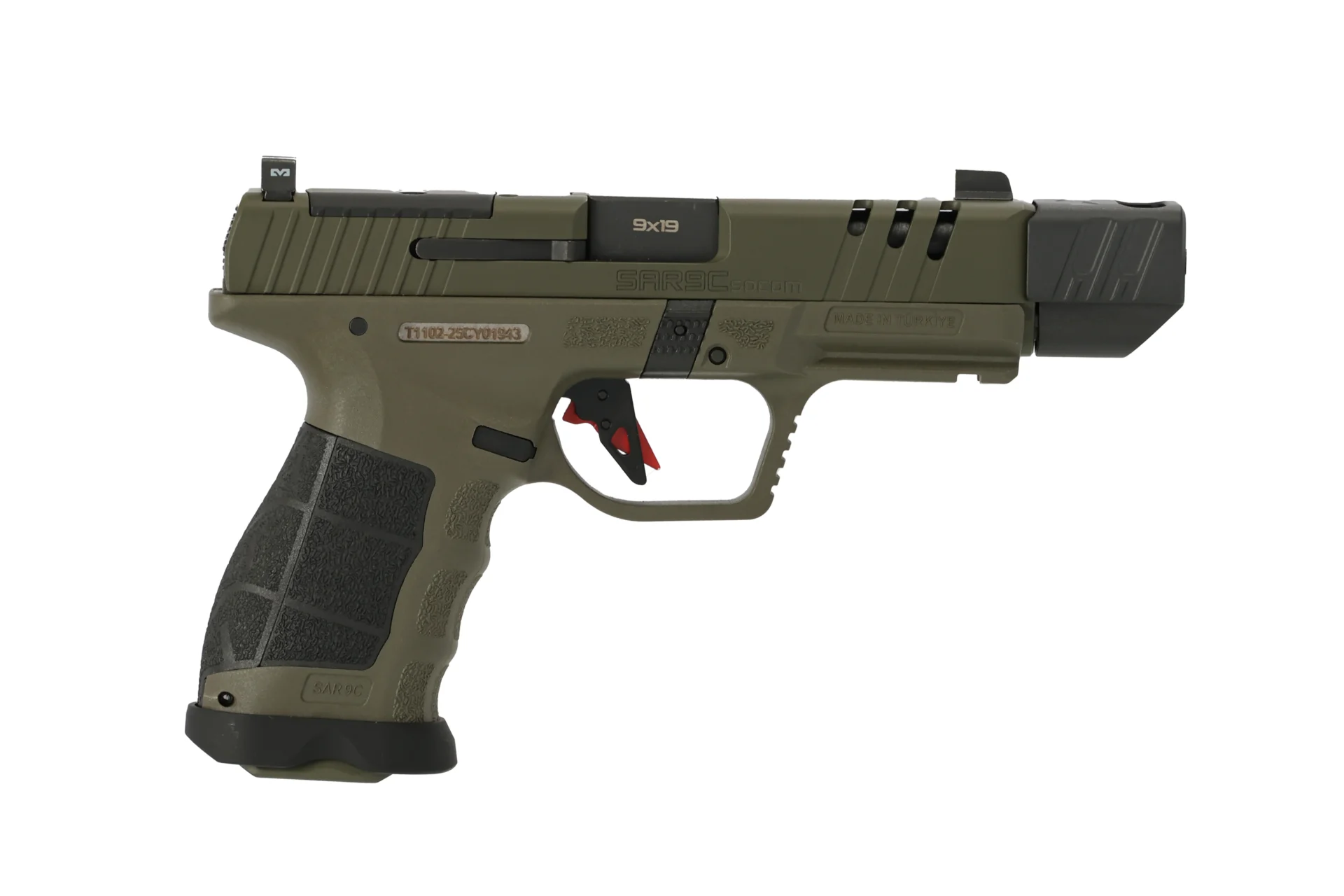 SAR FIREARMS SOCOM CPT COMP 9MM ODG 4.5" #