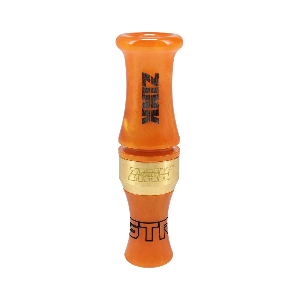 Zink Green Top Rocker Duck Mouth Call Orange Marbleade