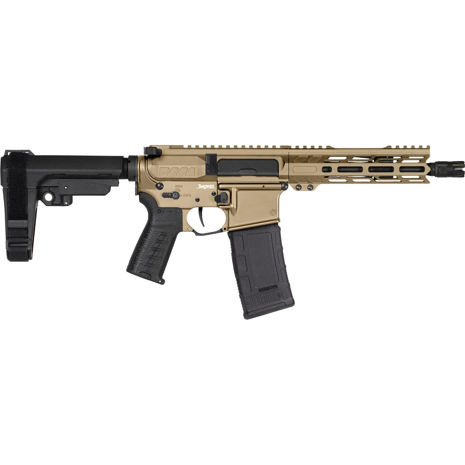 CMMG Banshee MK4 Pistol .300 Blk 30rd Magazine 8'' Barrel Coyote Tan w/Brace