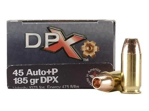COR-BON Handgun Ammunition .45 ACP 185 gr DPX 1075 fps 20/ct