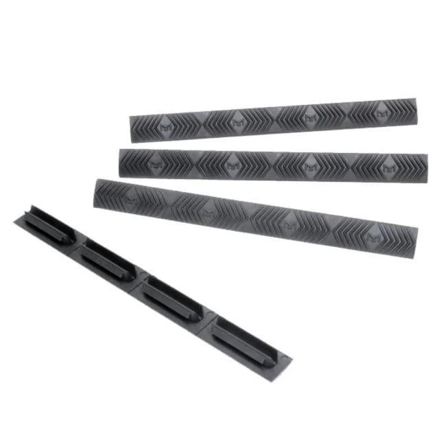 Ergo Modular Wedgelok Rail Covers Graphite Grey 4/ct