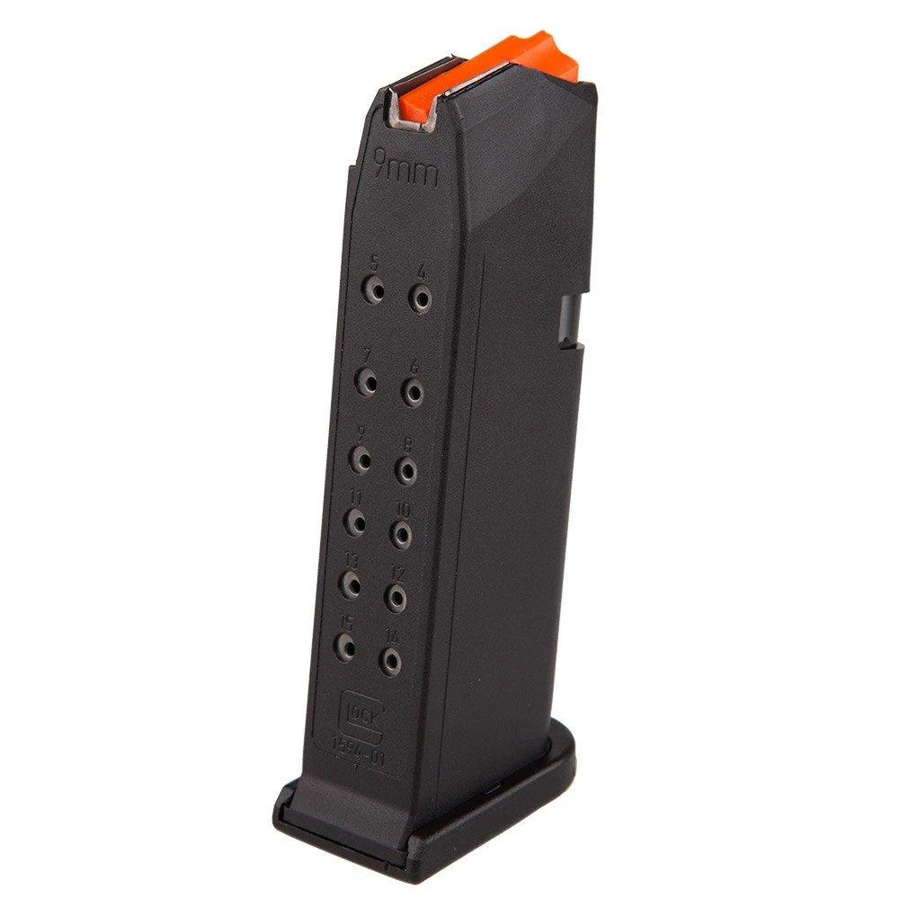 Glock Gen5 Factory Handgun Magazine for G19 G26 9mm Luger 15/rd