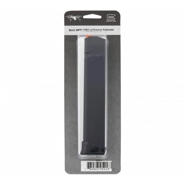 Glock Handgun Magazine for Glock 17/34 Orange Follower 9mm Luger 33/rd