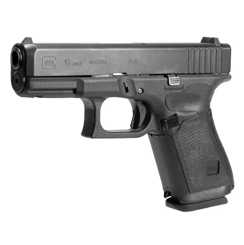 Hogue Wrapter Rubber Adhesive Grip for Glock Gen 5 Models 19 19MOS 44 - Black