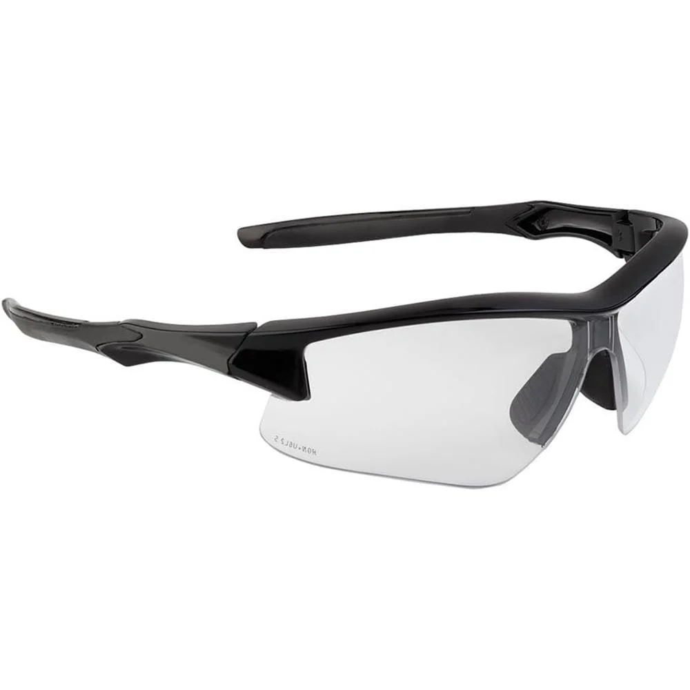 Howard Leight UVEX Acadia Shooting Glasses Black with Clear Lens