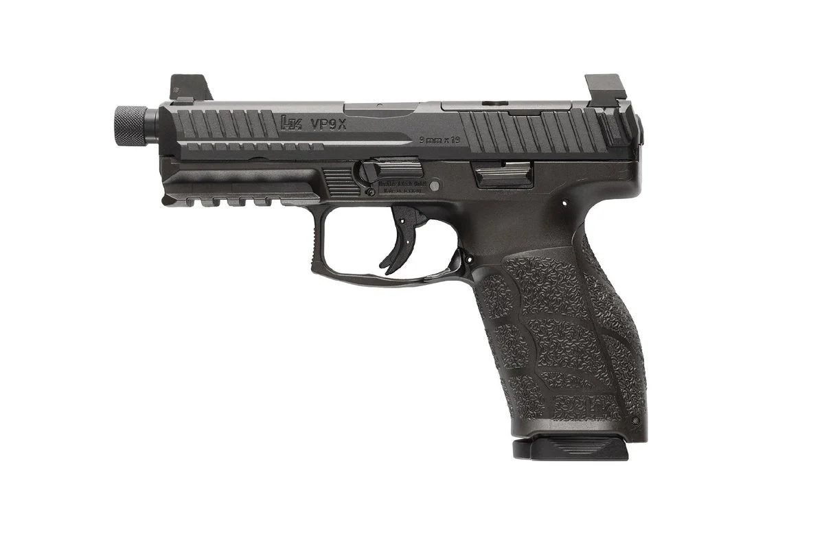 H&K VP9A1 X Tactical Optic Ready Handgun 9mm Luger 15rd Magazines(2) 4.7" Threaded Barrel Black