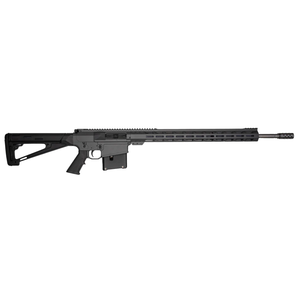 GLFA AR Long Action Rifle 6.5 PRC 5rd Magazine 24" Barrel M-LOK Handguard Sniper Grey Cerakote