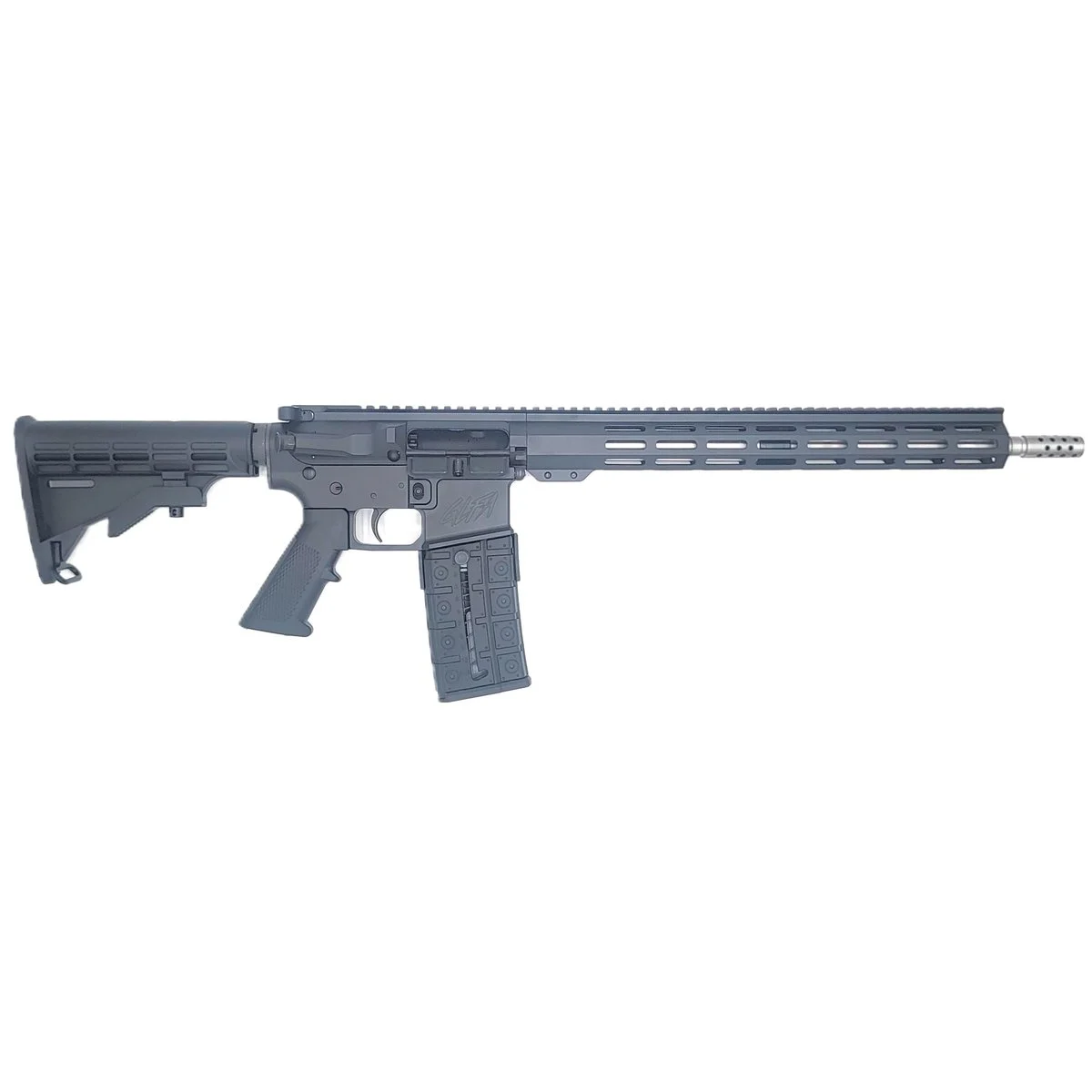 GLFA CA Compliant Rifle .223 Wylde 10rd Mag(1) 16'' Stainless Threaded Barrel Black Cerakote