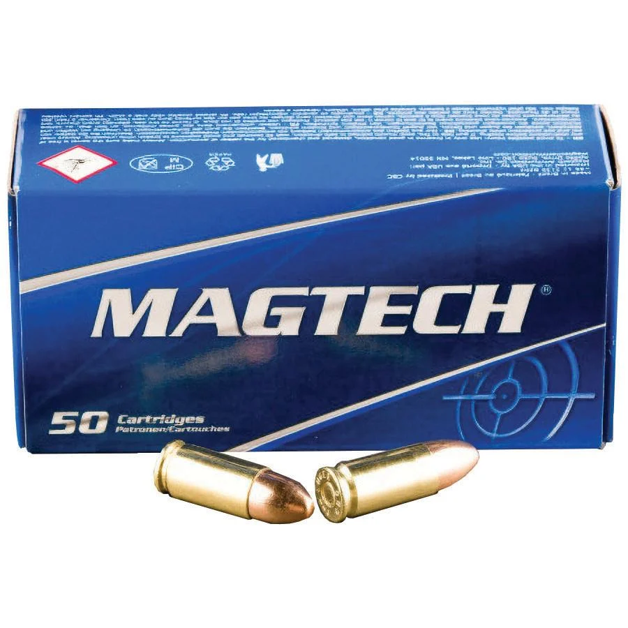 MagTech Handgun Ammunition 9mm Luger 115 gr FMJ 1135 fps 50/ct