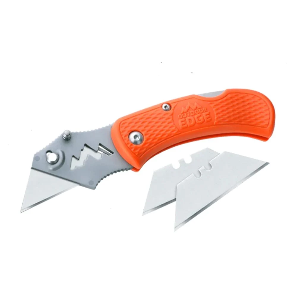 Outdoor Edge B.O.A. Utility Knife with 3 Blades Orange