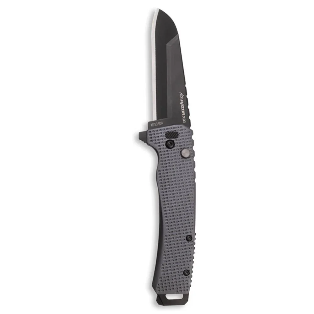 Outdoor Edge Razor XD3 Replaceable Blade Folding Knife 3" Blades Charcoal
