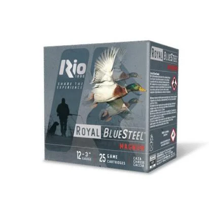 Rio Royal BlueSteel Magnum High Velocity Shotshells 12ga 3" 1 1/5oz #3 25/ct