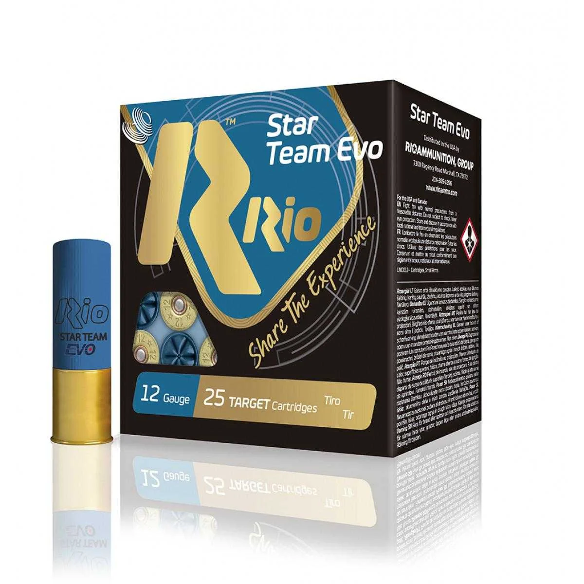 Rio Star Team Evo 28 Low Recoil Shotshells 12 ga 2-3/4" 1 oz 1135 fps #7.5 25/ct
