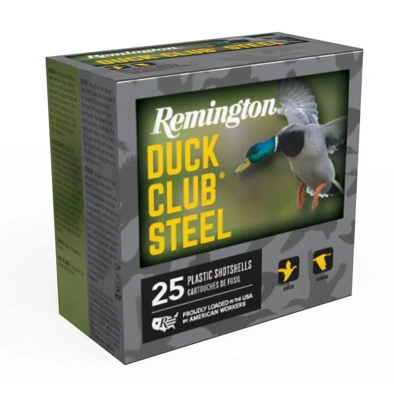 Remington Duck Club Steel Shotshells 20ga 3" 1oz 1300 fps #3 25/ct