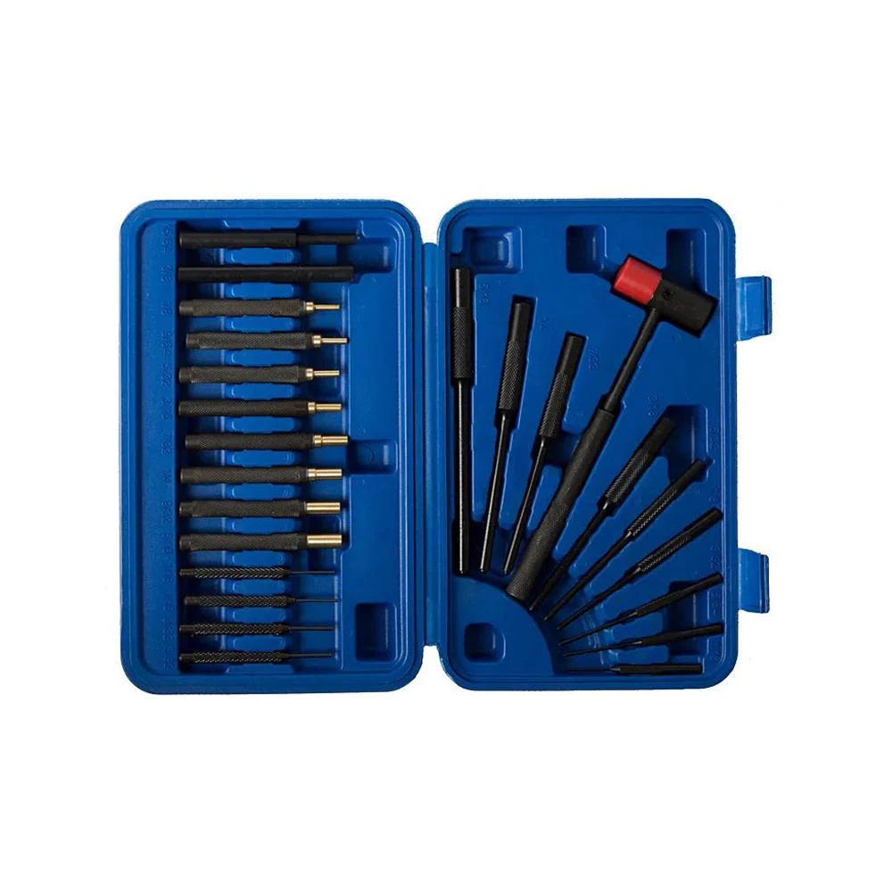 Dac Tech Gunmaster Brass & Steel Drive Pin and Roll Punch Set - 24 pc