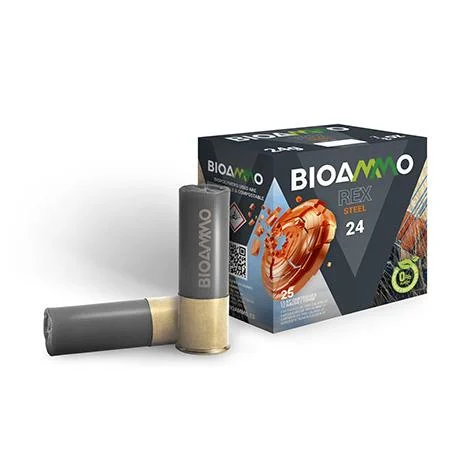 BIOAMMO Steel Target Shotshells 12 ga 2-3/4" 7/8 oz 1325 fps #7 25/ct