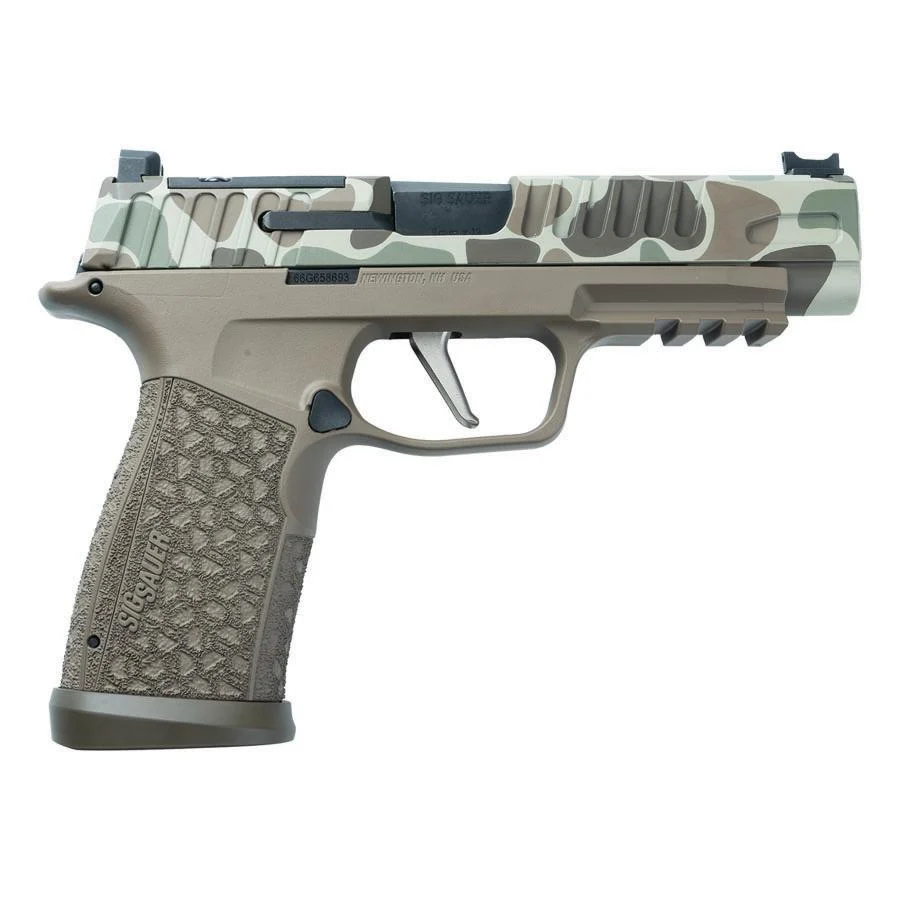 Sig Sauer P365 Fuse Duck Camo 2 Handgun 9mm Luger 21(2)&17(1)rd Magazines 4.3" Barrel LXG Front Optic Sight