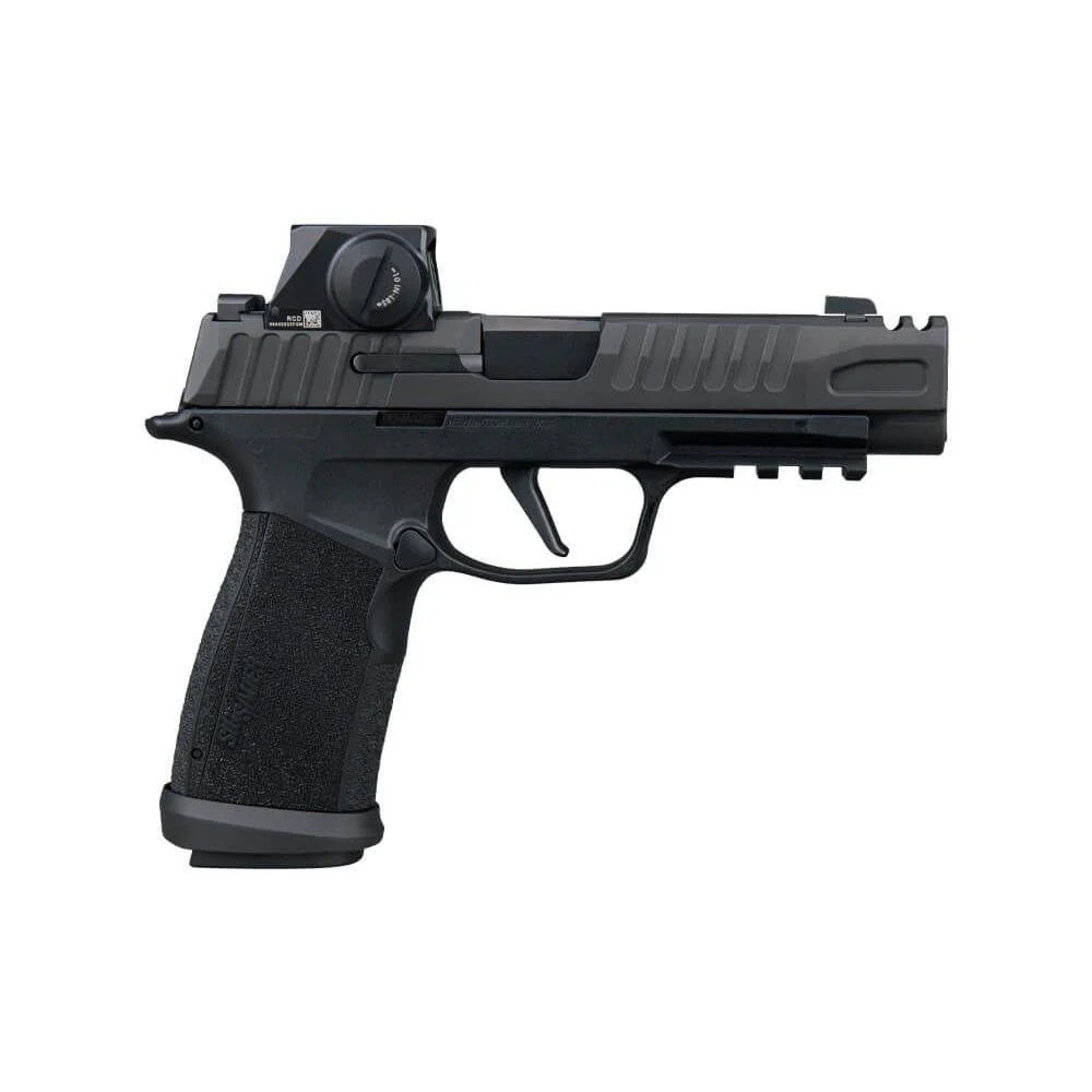 Sig Sauer P365 Fuse Comp Handgun 9mm Luger 21(2) &17(1)rd Magazines 3.7" Barrel Black Modular Polymer Grip Romeo Sig Loc