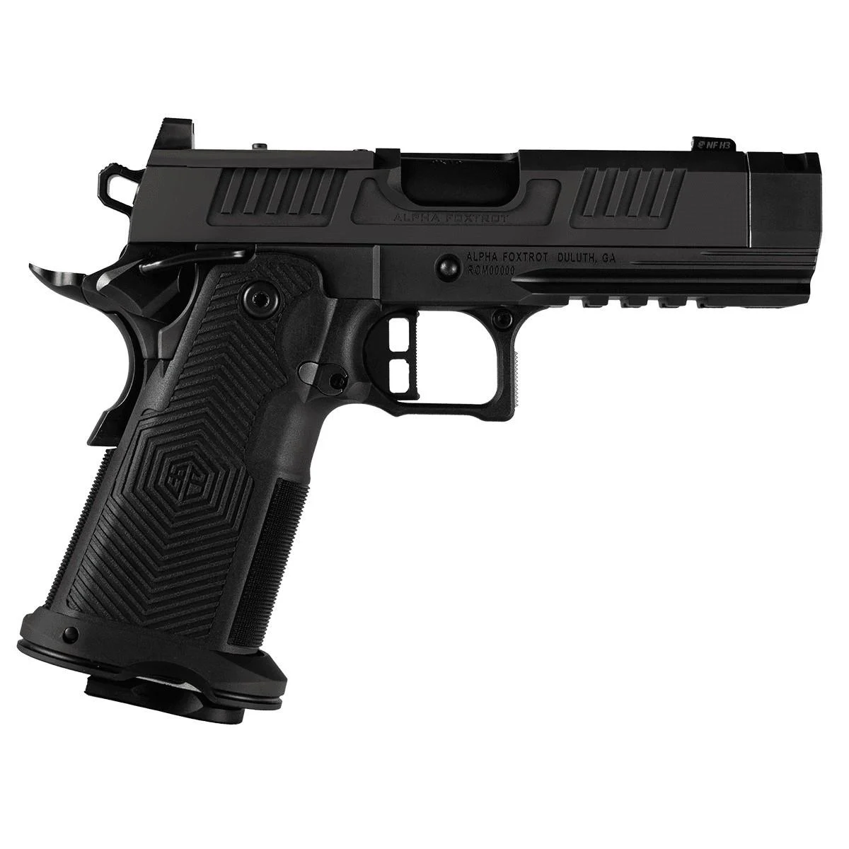 Alpha Foxtrot AF1911-ROMULUS 9mm 17 & 20 Round Magazines (1 Each) DLC 4.25" Compensator RMSC Optic Cut