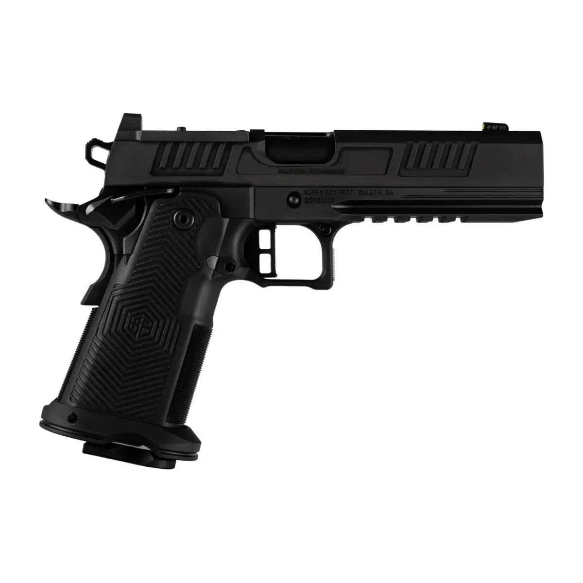 AF1911-ROMULUS 9MM 20 & 17 Rd Magazine (1 Each) 5" Bull Ramped Ported Barrel DLC Black MOS Optic Cut