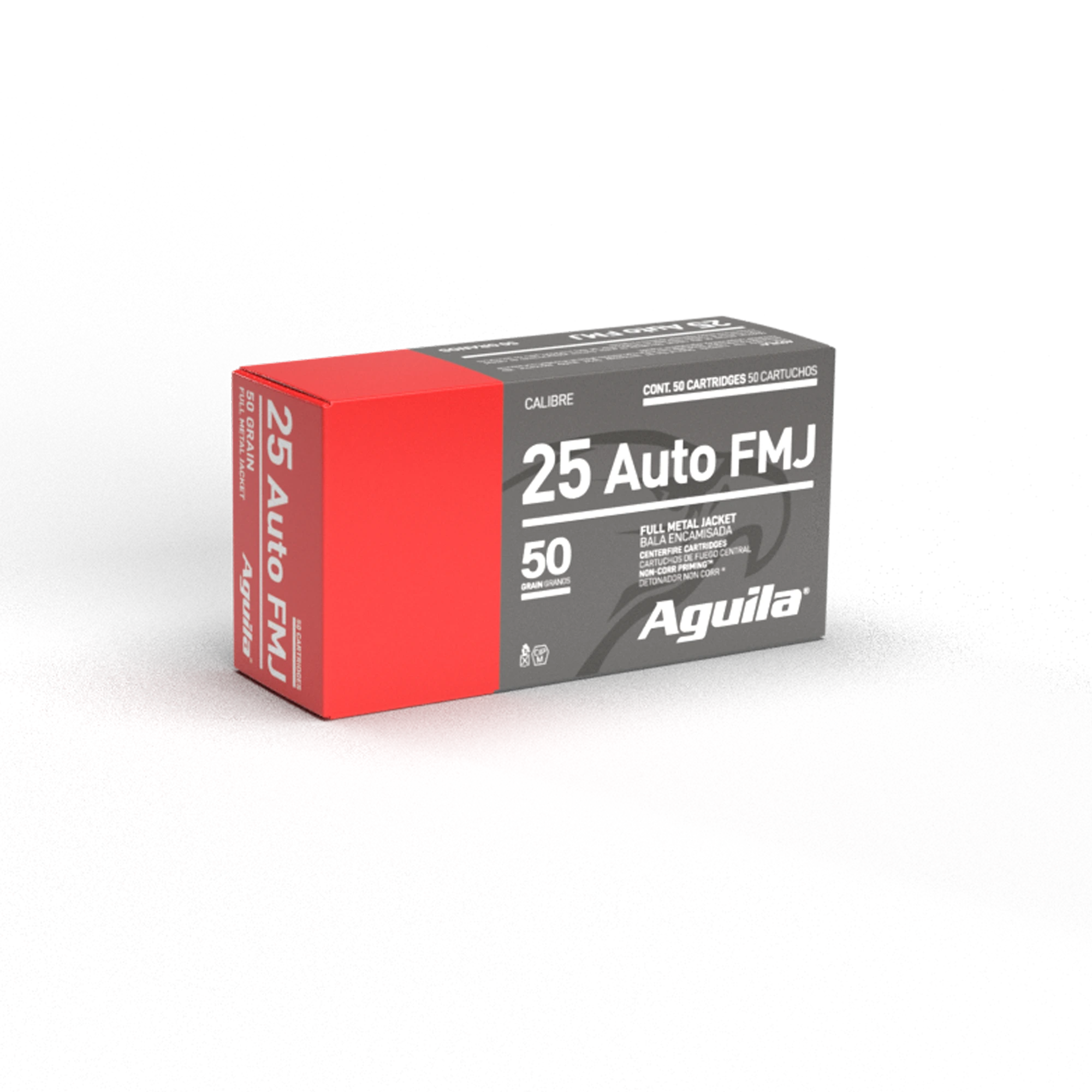 AGUILA 25 AUTO FMJ 50GR 50RD BOX 20 BXS PER CS