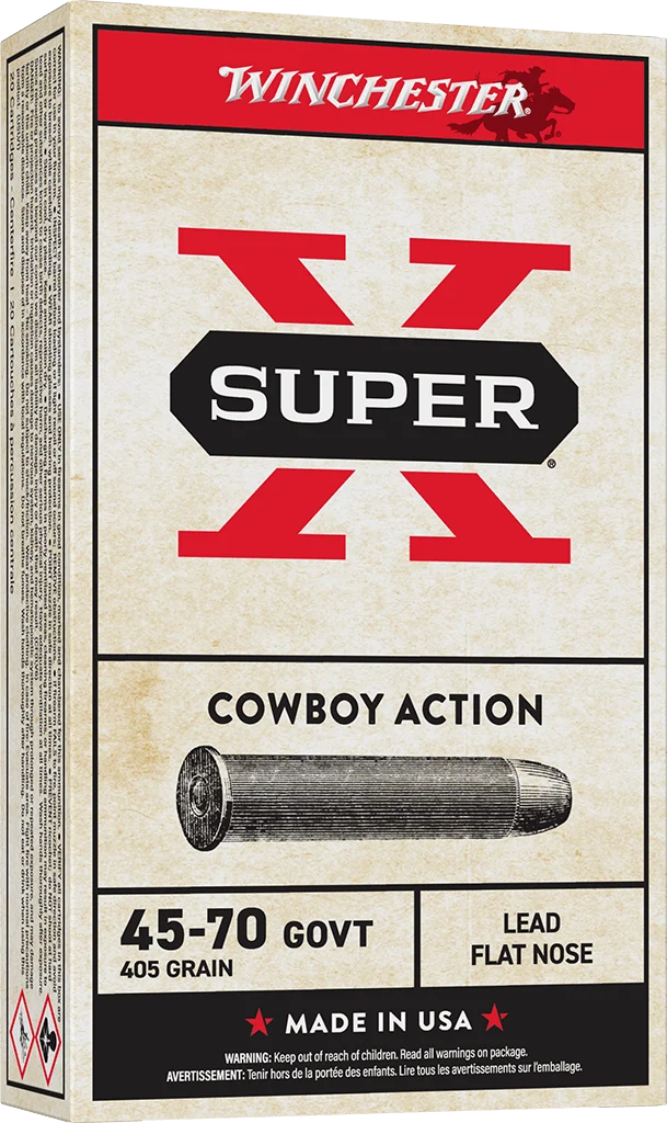 WINCHESTER SUPER X COWBOY 45-70GVT 405GR LFN 20RD BX 200RD CS