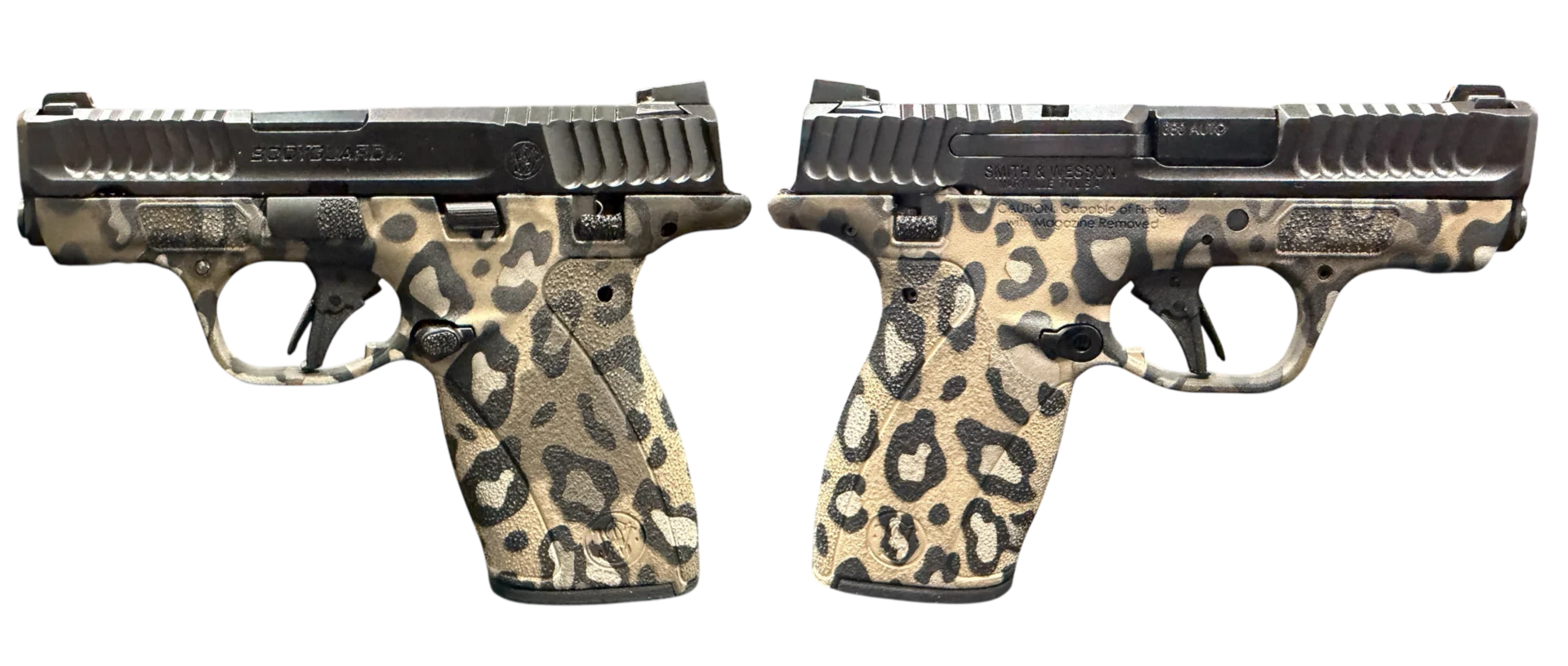 SMITH & WESSON BODYGUARD 2.0 MS LEOPARD PRINT 380ACP 2.75" BLK 1-10RD 1-12RD