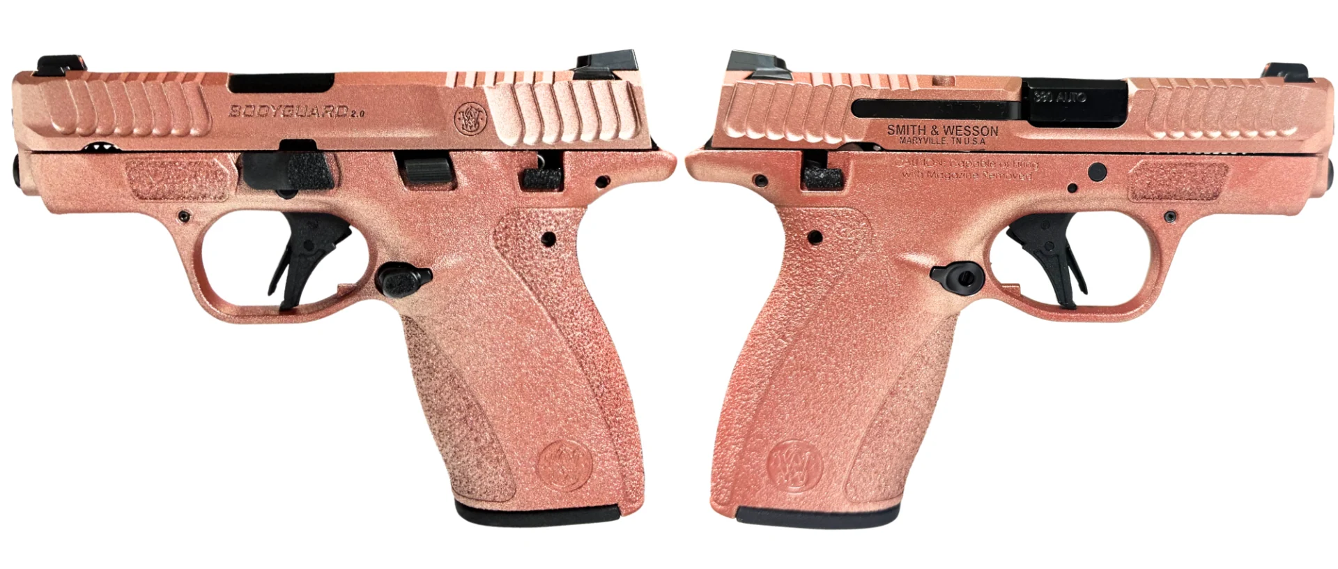 SMITH & WESSON BODYGUARD 2.0 380ACP PISTOL T.S. ROSE GOLD HI GLOSS ORION EXCLUSIVE 1-12RD 1-10RD MAG