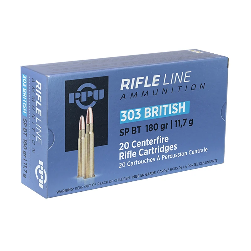 PPU 303 BRITISH 180GR SP 20RD BOX 10 BOXES PER CASE