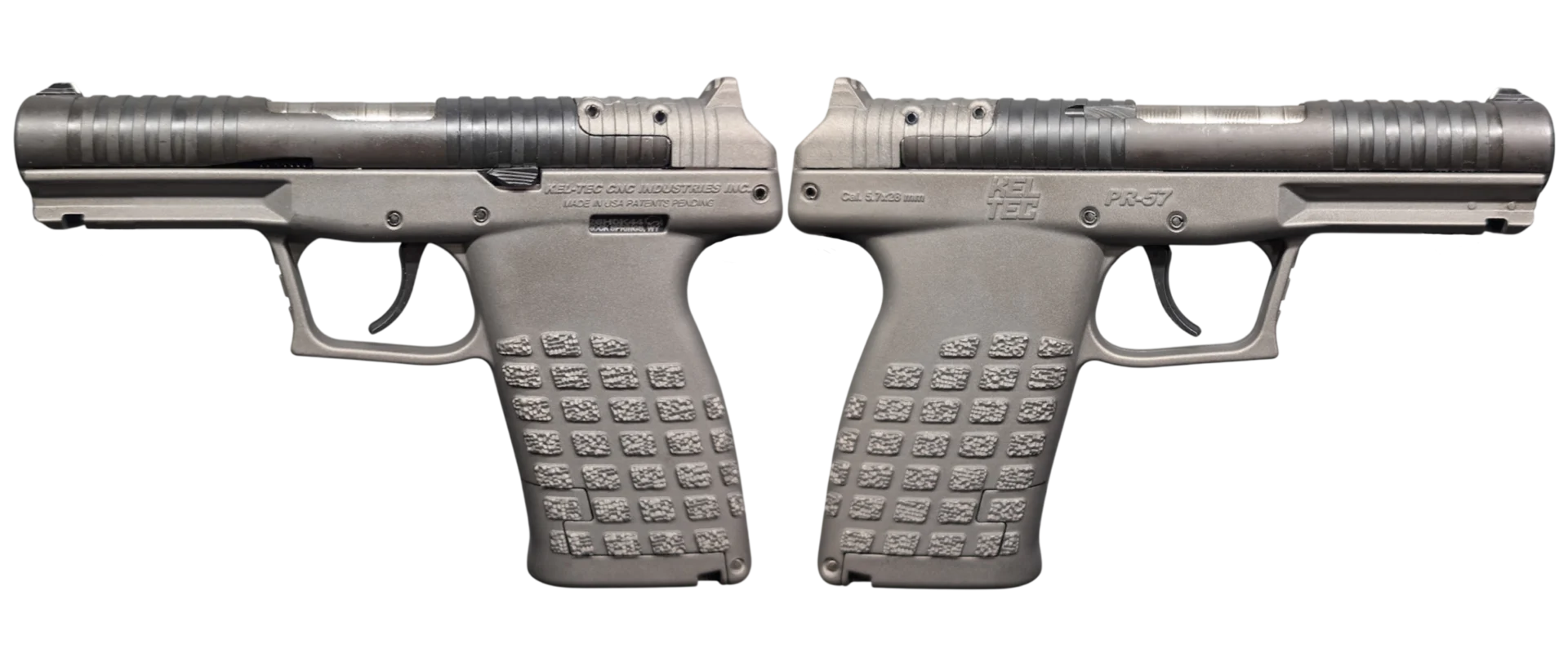 KELTEC PR57 5.7X28 PISTOL 4.64"BBL OPTIC READY, TUNGSTEN, 20+1, 2-STRIPPER CLIPS